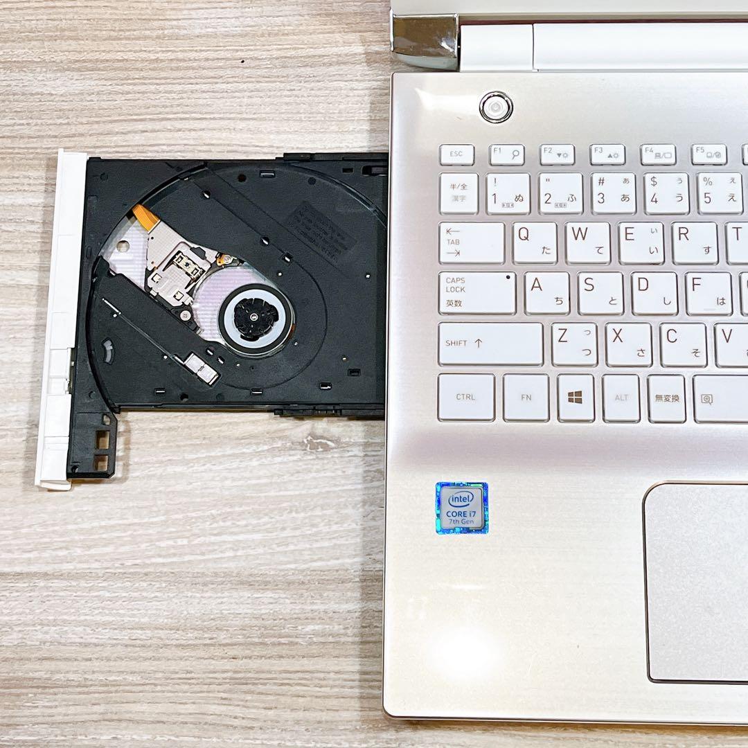 初心者向け Core i7搭載 ノートPC Win11 DVD