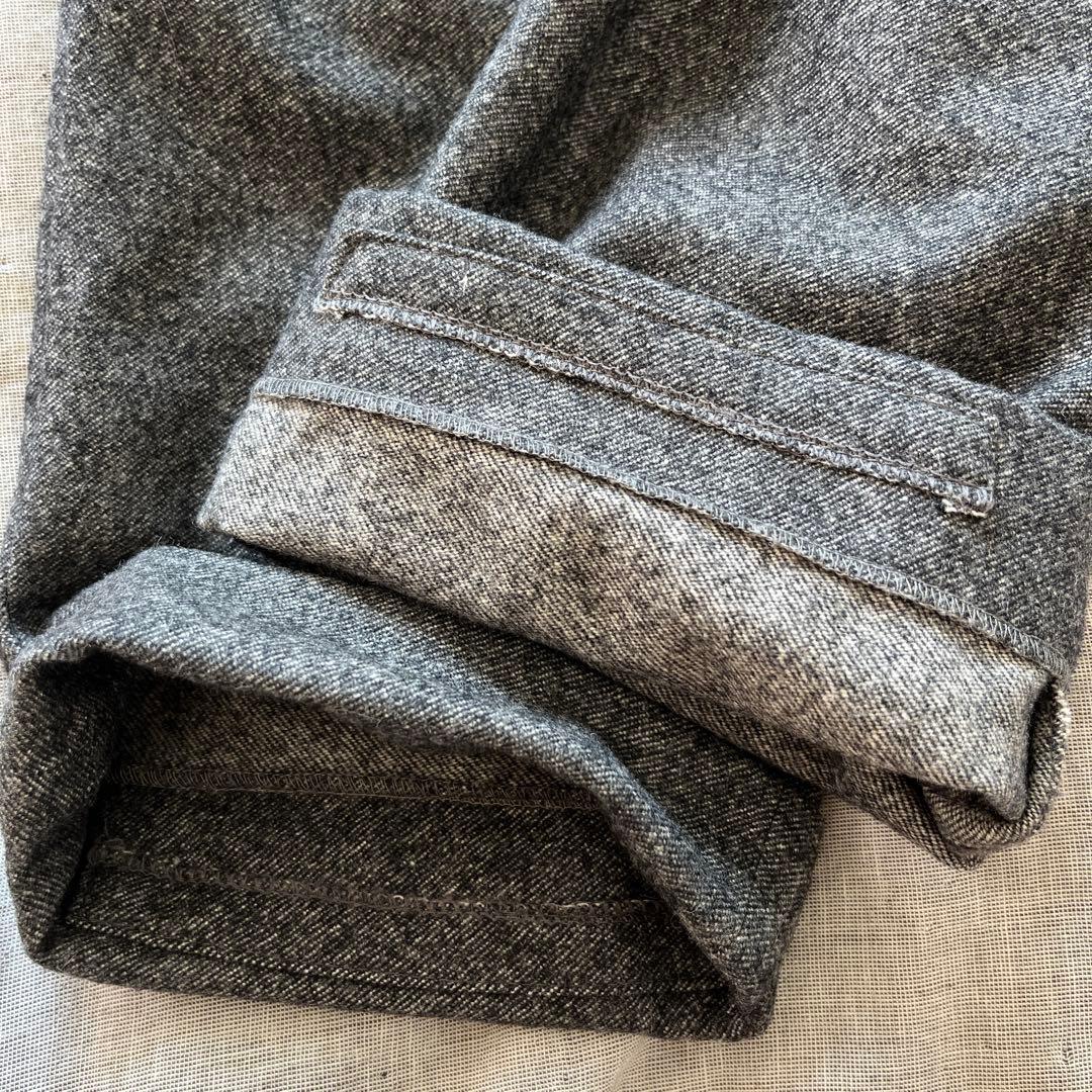 Rota ロータ ウール フランネル スラックス ダークグレー 44