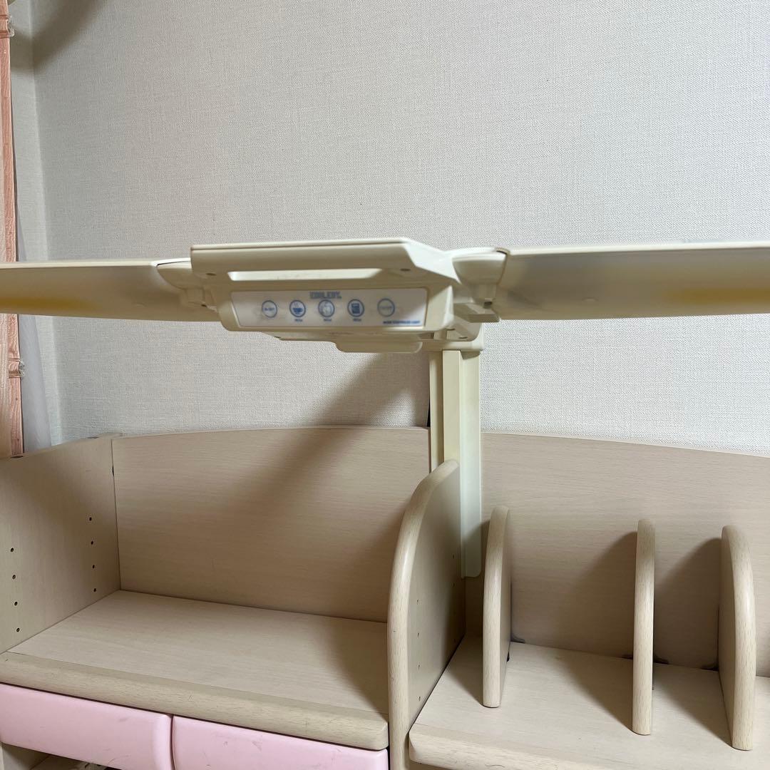 コイズミ学習デスク　（ピンク）　完成品