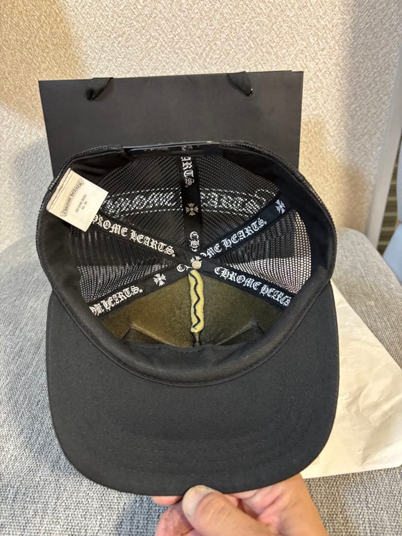 確実正規品　クロムハーツキャップ　国内正規品　ブラック