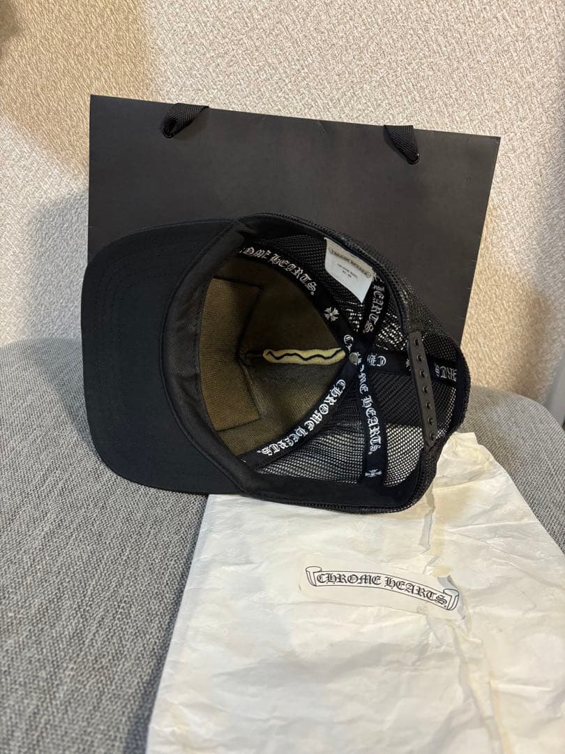 確実正規品　クロムハーツキャップ　国内正規品　ブラック