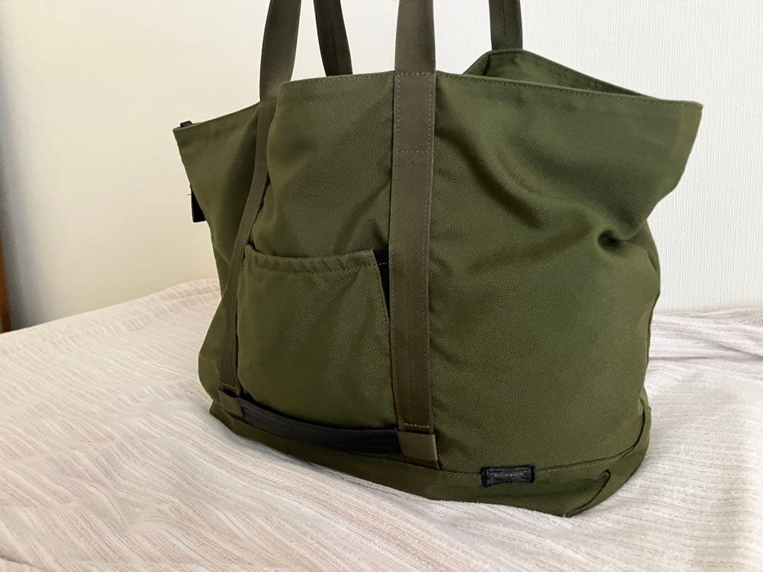 PORTER MONOCLE ポーター モノクル トートバッグ カーキ ポーチ付