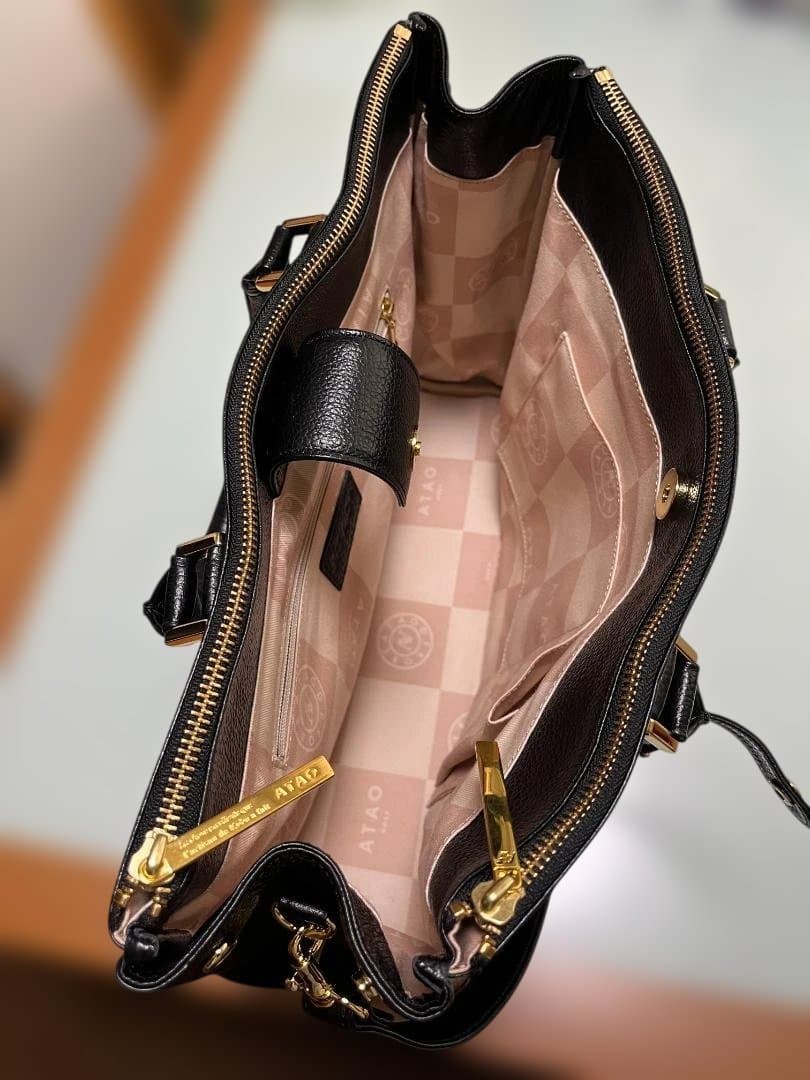 【美品】値下げしました！ATAO ブラック ビジネスバッグ