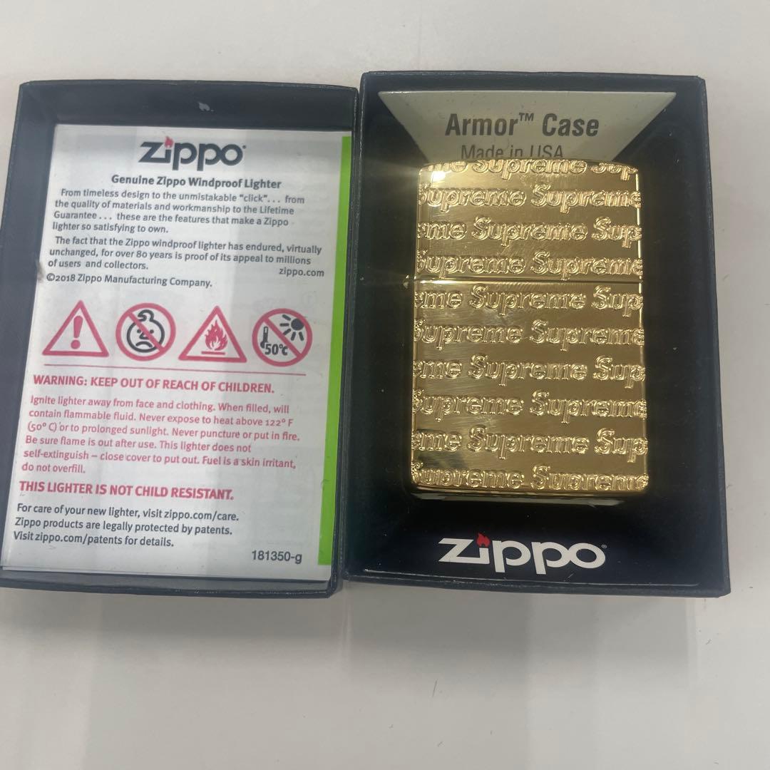 Zippo Armor Case ゴールド Supreme