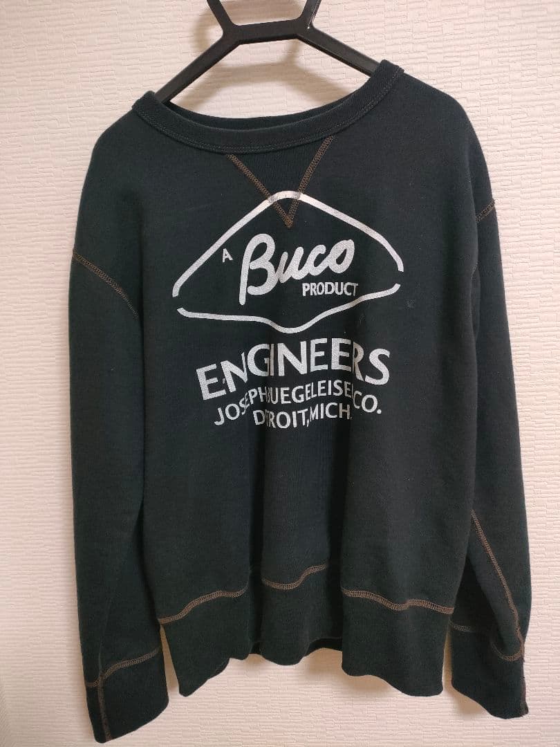 リアルマッコイズ　Buco ブラック 裏起毛スウェット Mサイズ