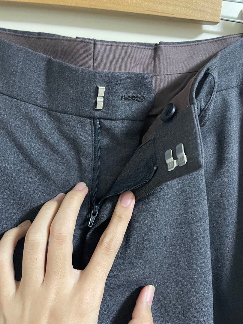 kolor ワイドスラックス　ダークグレー