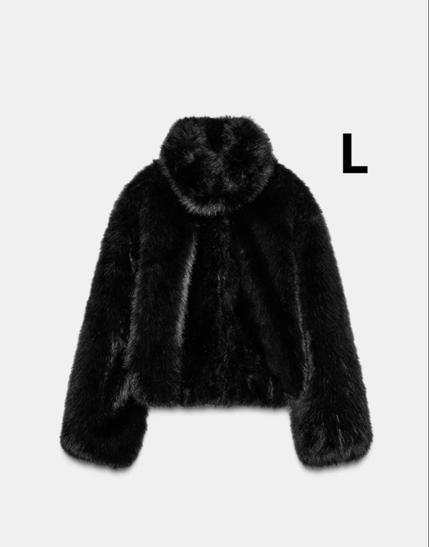 ZARA ザラ　フェイクファー ショートコート　新品、未使用