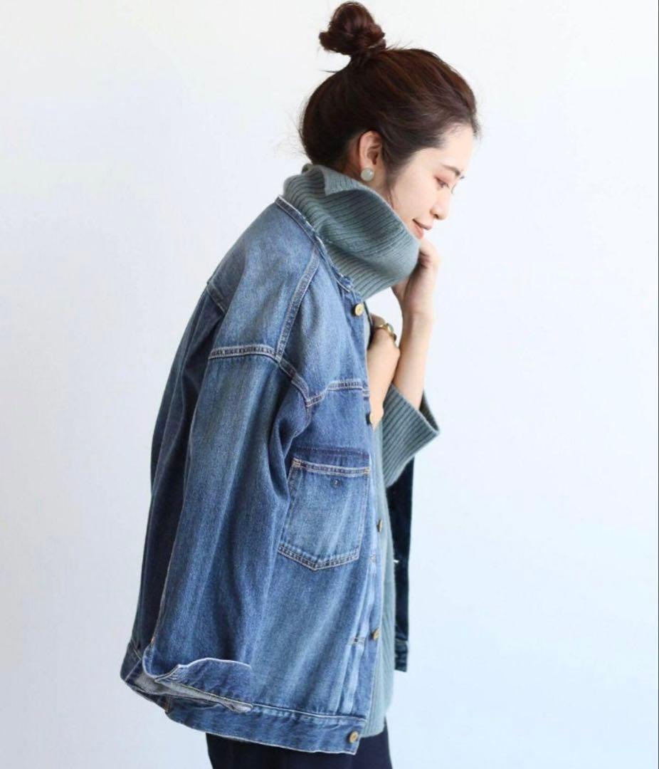 【美品】IENA リメイクルーズデニムブルゾン　38