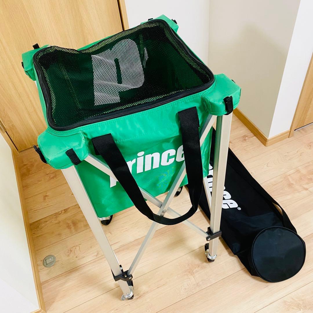 ★美品★プリンス テニス ボールカゴ 150球用ボールバッグ キャスター付