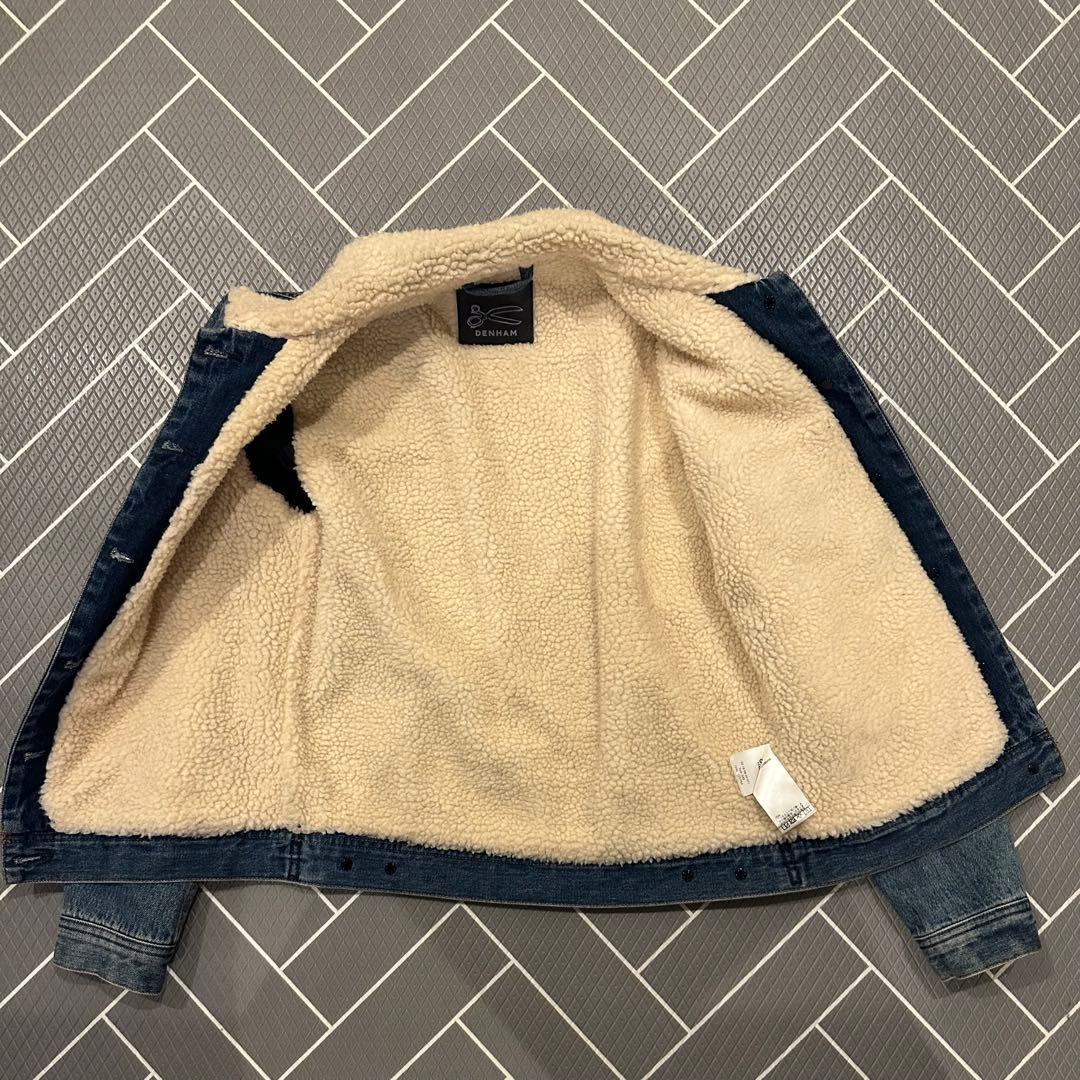 デンハム　ボアデニムジャケット