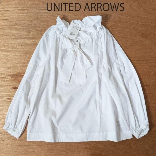ユナイテッドアローズ UNITED ARROWS フリル リボンブラウス