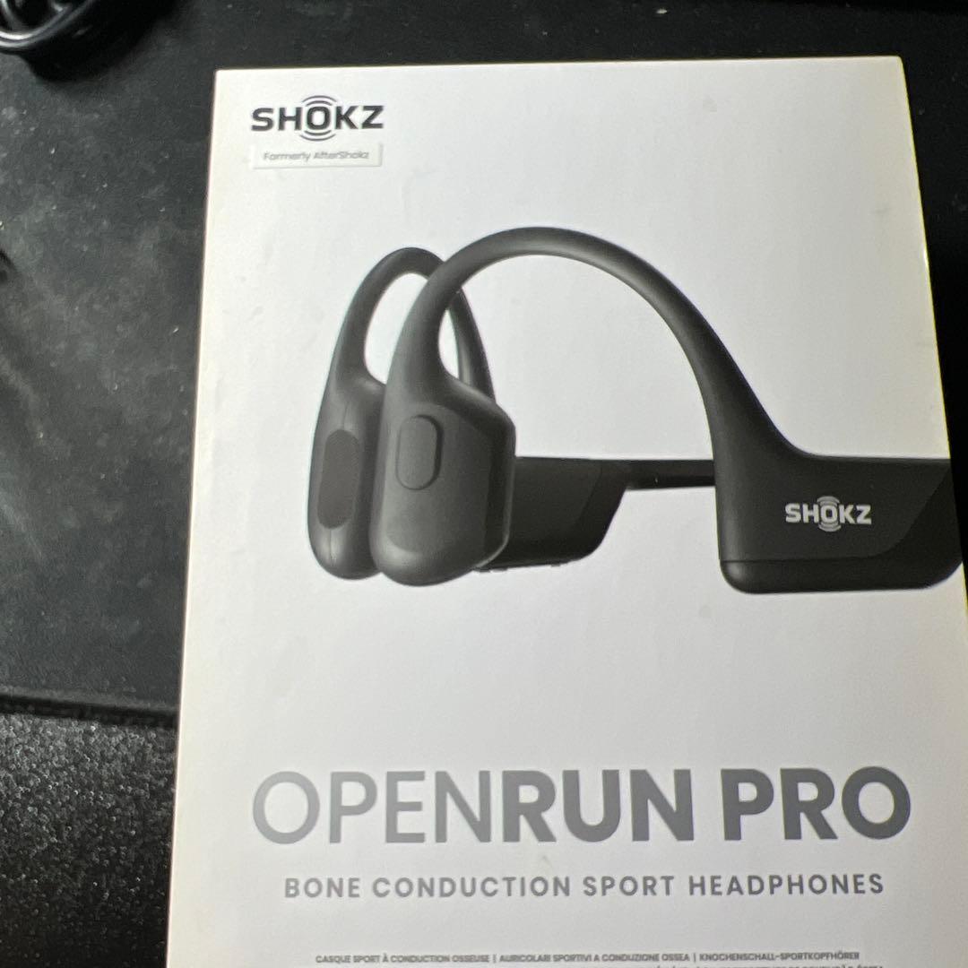 SHOKZ OPENRUN PRO 骨伝導イヤホン ブラック