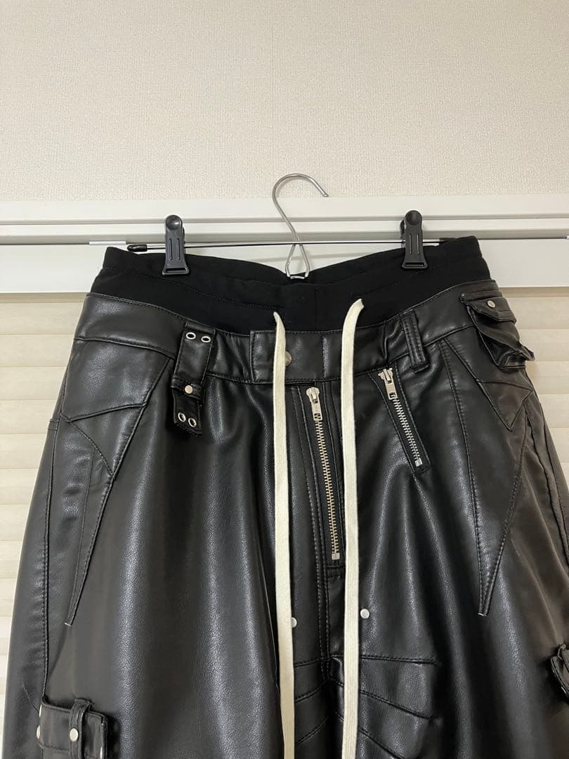 COZY WORLDWIDE コジーワールドワイドレザーカーゴパンツ S