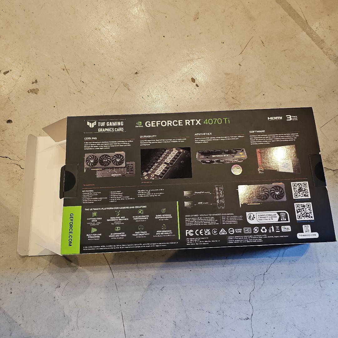 再値下げ ASUS TUF RTX4070Ti OC12GB 即日発送