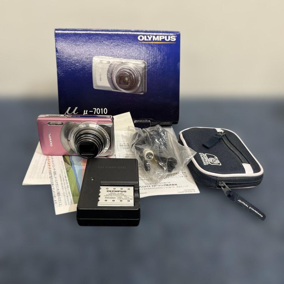 OLYMPUS μ-7010 ピンク デジタルカメラ