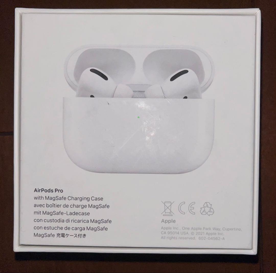 m.AirPods Pro 箱付 付属品完備 ケース付