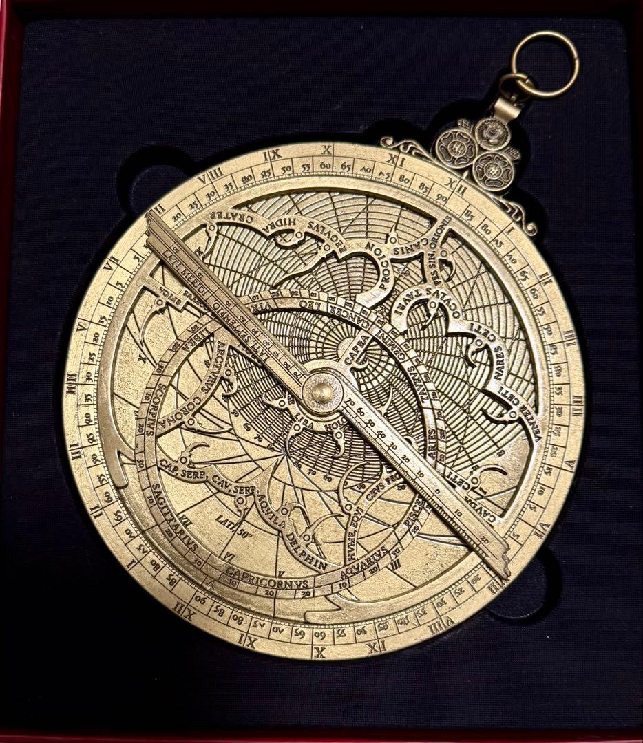 真鍮製 アストロラーべ 直径15cm 海外製