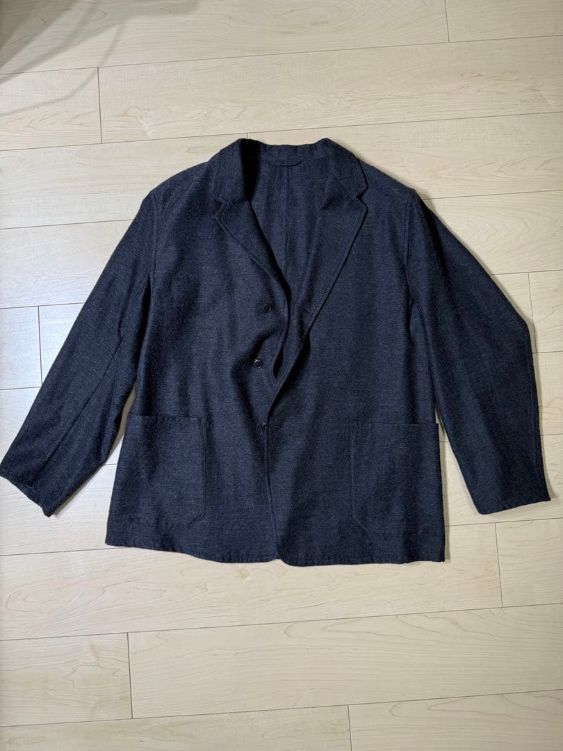 comoli カシミヤシルク ジャケット & ドローストリングパンツ