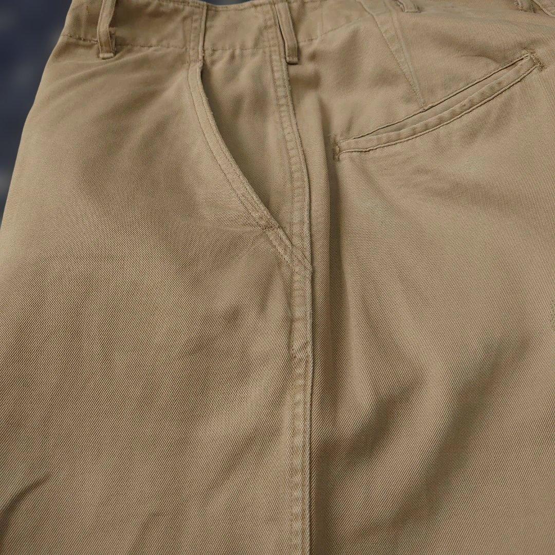 40s U.S.ARMY 45カーキ　チノパン 尿素ボタン　ヴィンテージ