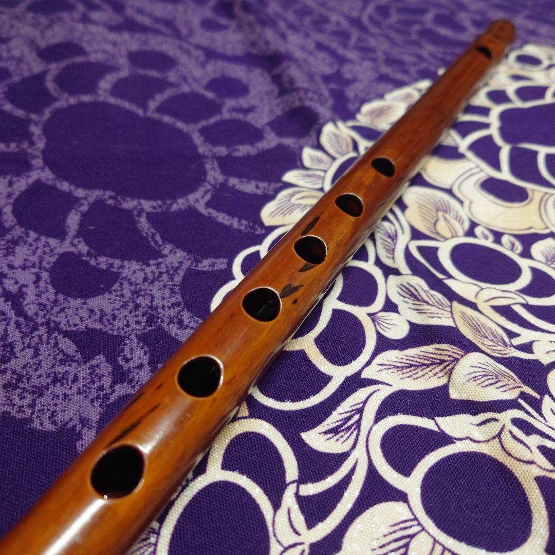 本煤竹　古典調　五本調子　拭漆