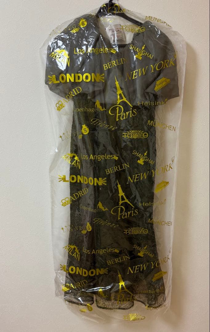 2WAYオフショルダーパフスリーブバリエマーメイドワンピースロングドレス