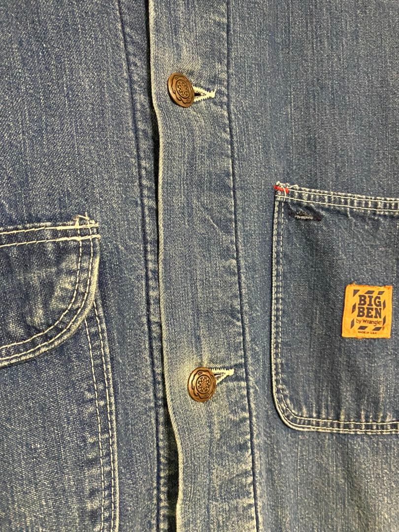 USA製70s 80s BIGBEN デニム カバーオール 裏ブランケット 40