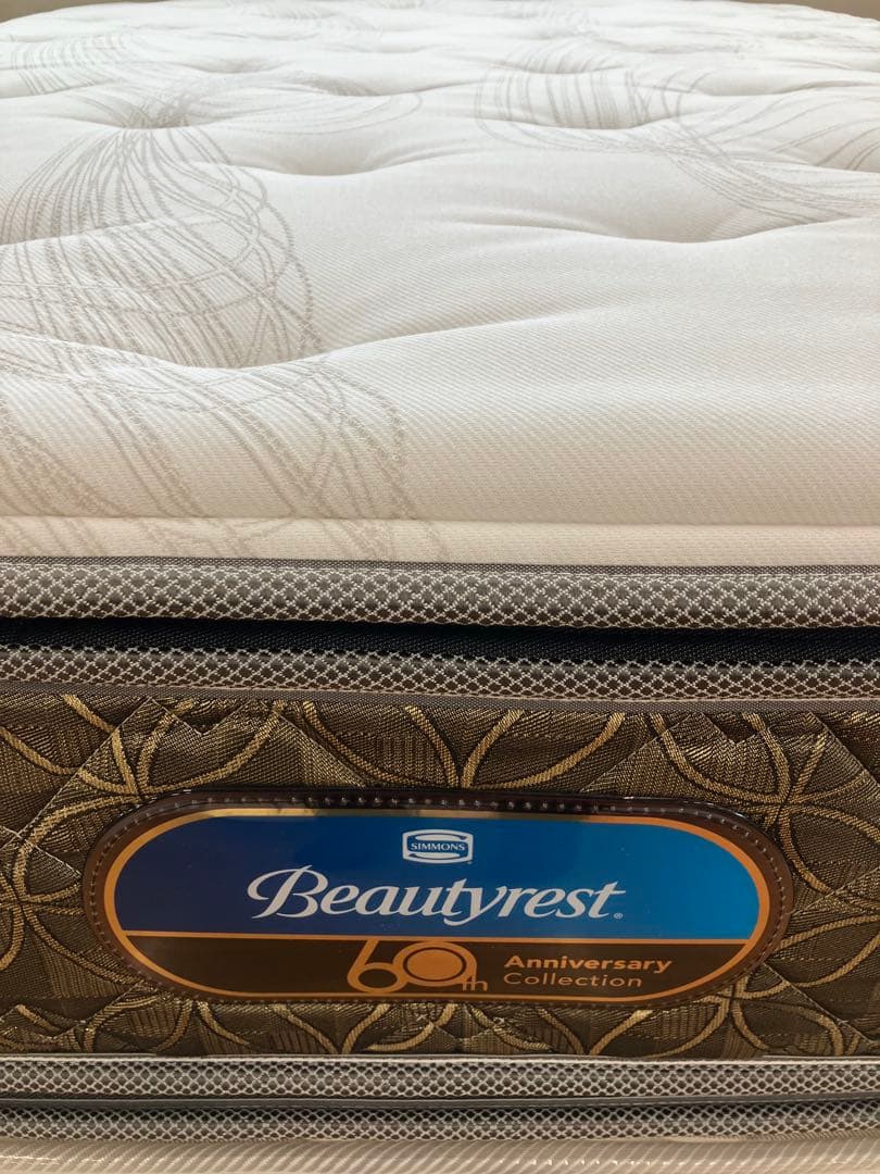 SIMMONS 桐生織6.5インチ両面ピロートップ　ダブルマットレス 展示品