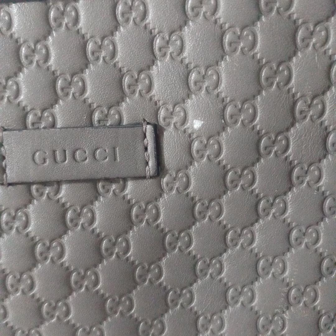 GUCCI グレー ハンドバッグ　ショルダーストラップ2way