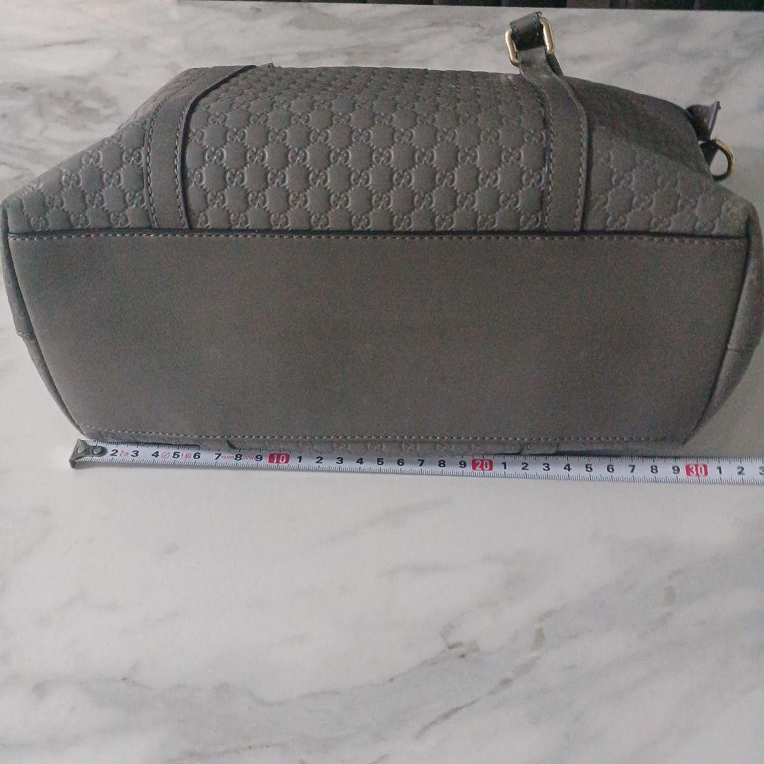 GUCCI グレー ハンドバッグ　ショルダーストラップ2way