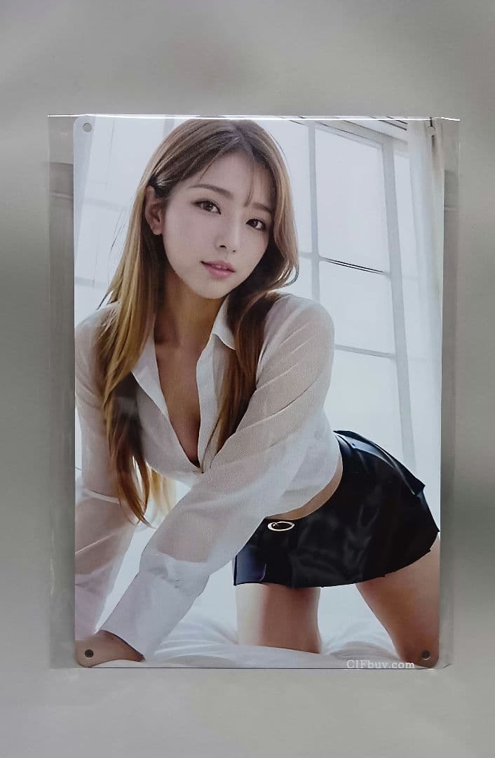 頭*L様 メタルポスター【ブリキ看板】OL　　　30cm×20cm