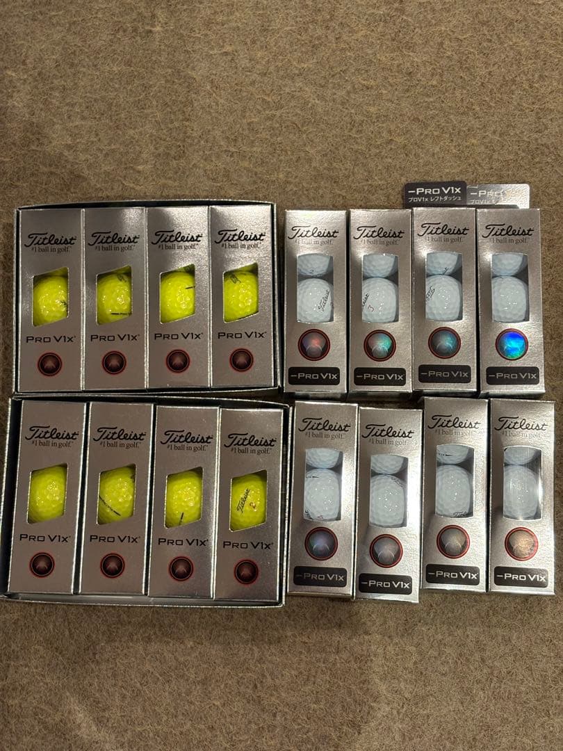 2025Titleist Pro V1x 2ダース　レフトダッシュ2ダース