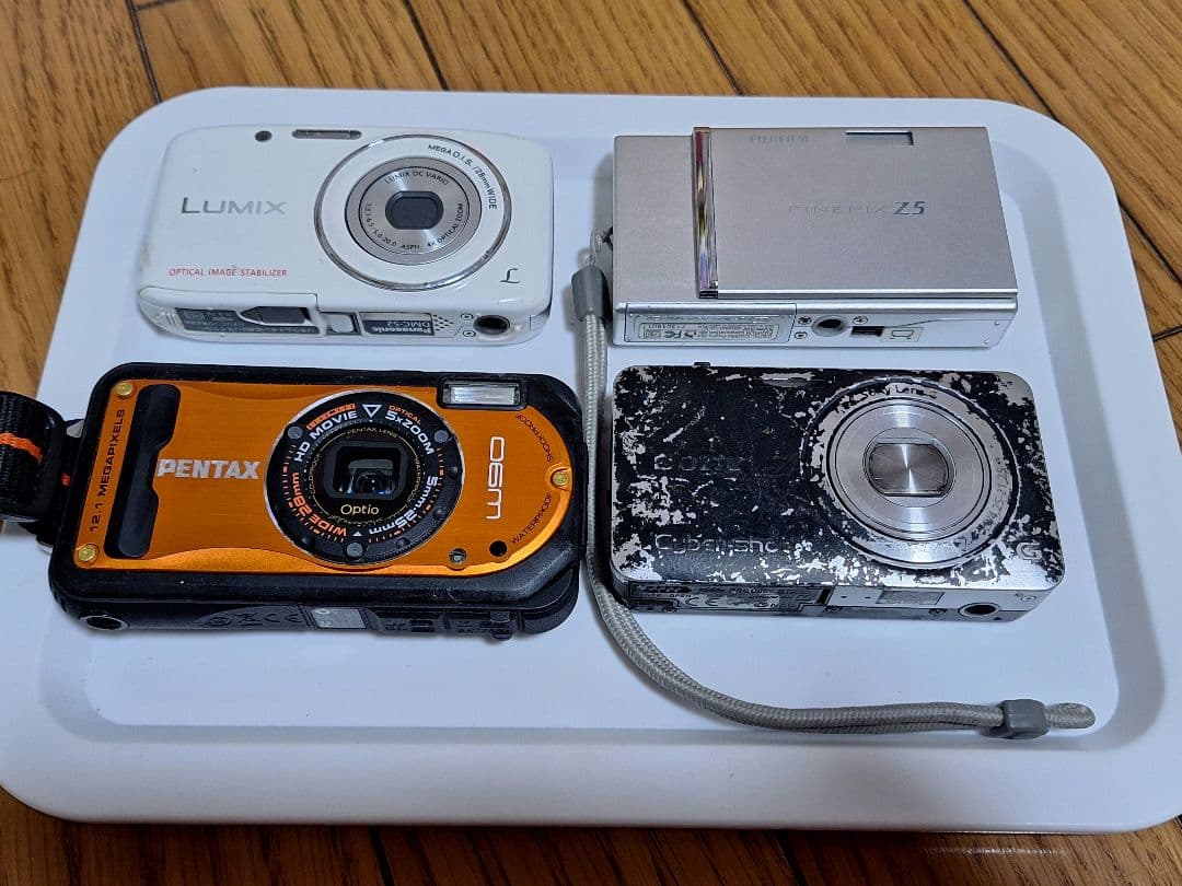 デジカメ多種4台まとめ売り完全故障品部品取りリペア専用❗使用不可