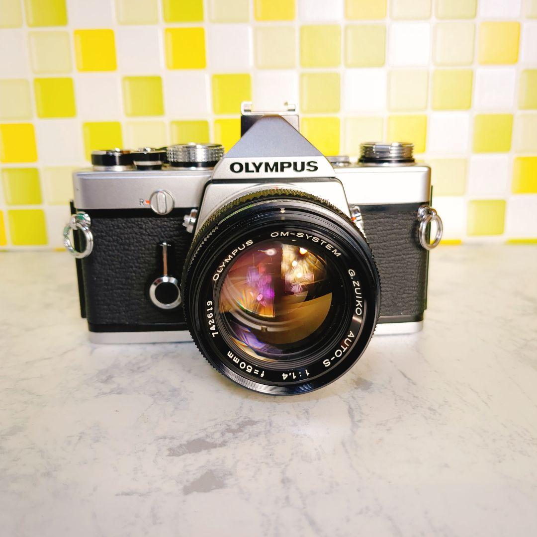 ★完動品★ OLYMPUS OM-1N 一眼レフ 　フィルムカメラ セット