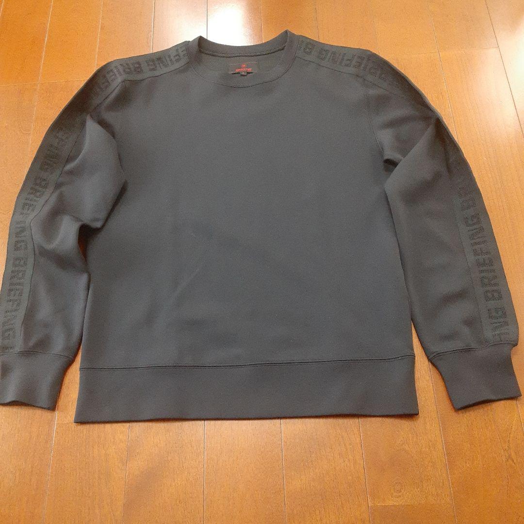 美品　BRIEFING ブラック スウェット トレーナーS