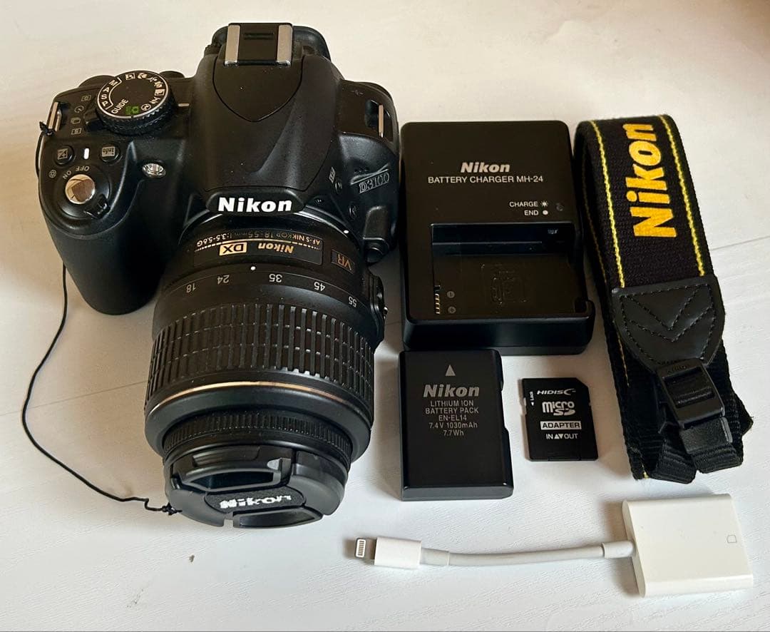 ピ*ウ様 ニコン D3100 レンズキット デジタル一眼 iPhone転送 SD