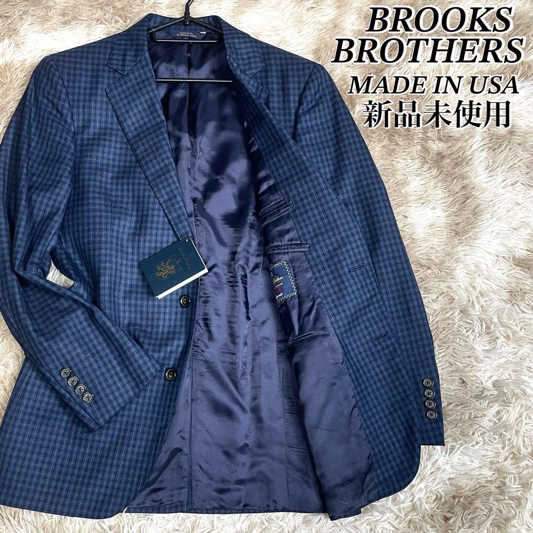 高級モデル ブルックスブラザーズ テーラードジャケット ネイビー SAXXSON