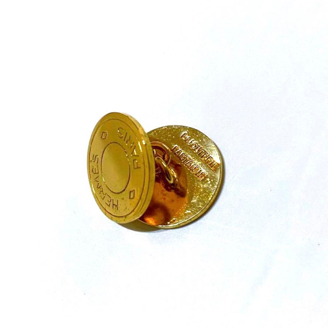 美品 ゴールド エルメス セリエ カフス カフリンクス 光沢感 定番 高級感