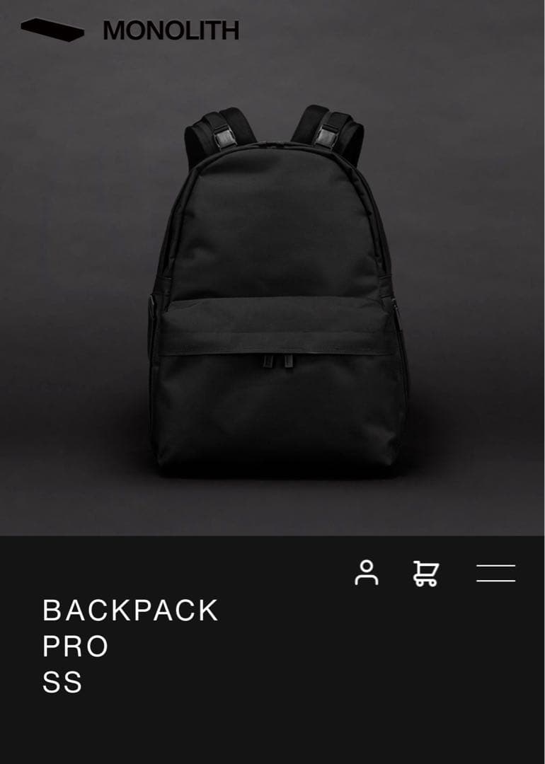 MONOLITH BACKPACK PRO SS ブラック　everyone