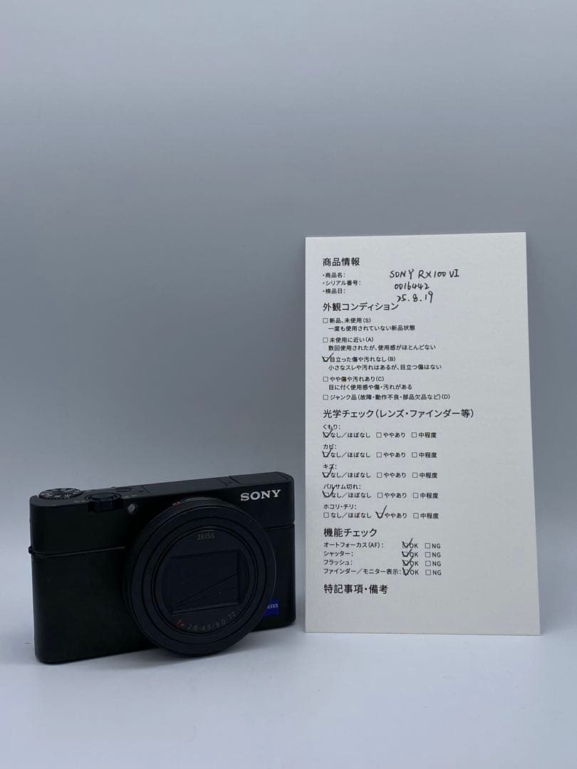 【返品保証・動作確認済】SONY DSC-RX100 VI