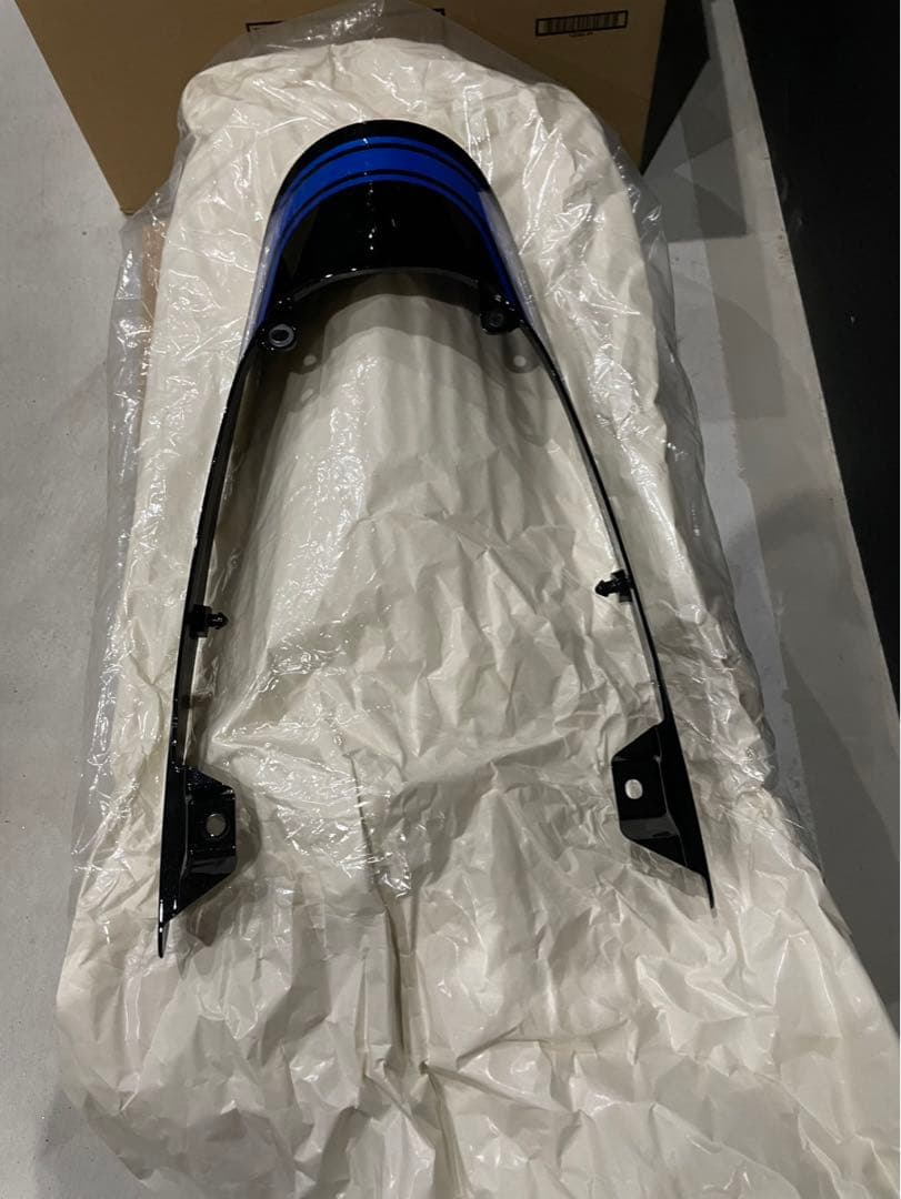 Kawasaki バイクタンク 青/黒