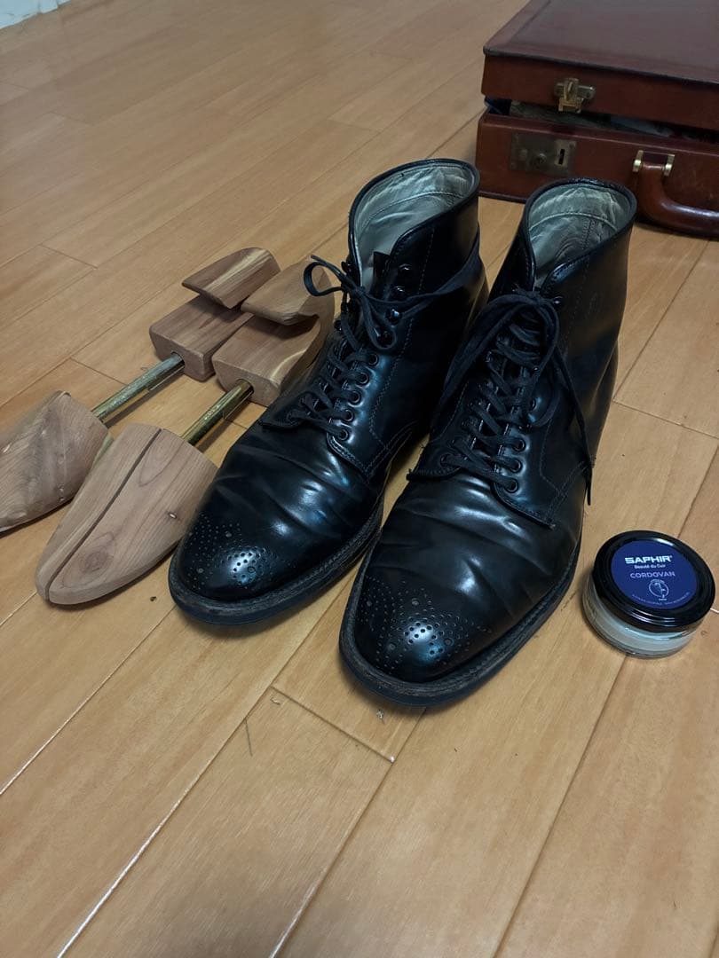 オールデン　コードバン　ブーツ　ALDEN シューツリー　クリームセット