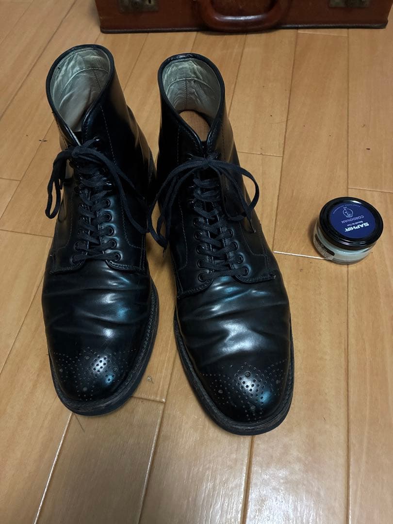 オールデン　コードバン　ブーツ　ALDEN シューツリー　クリームセット