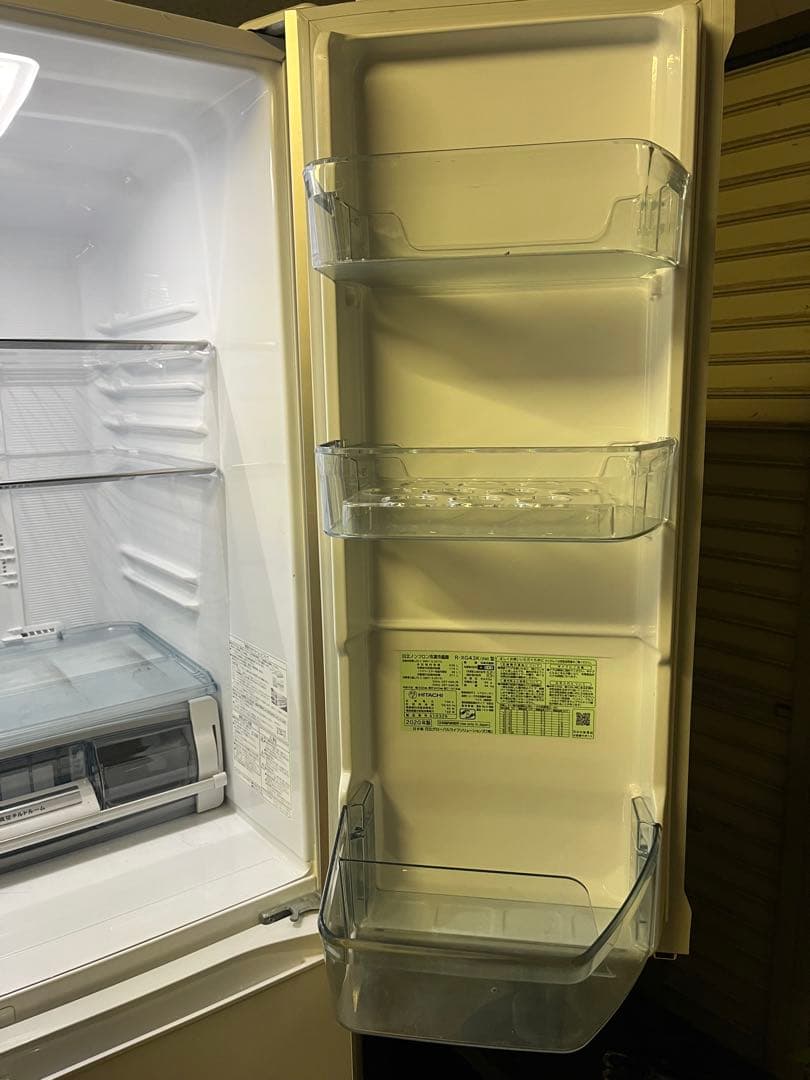 日立 冷蔵庫 6ドア クリスタルホワイト R-XG43K XW 2020年