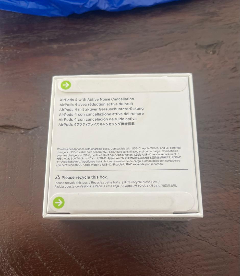 【新品未開封】AirPods 4 本体 アクティブノイズキャンセリング　限定保証