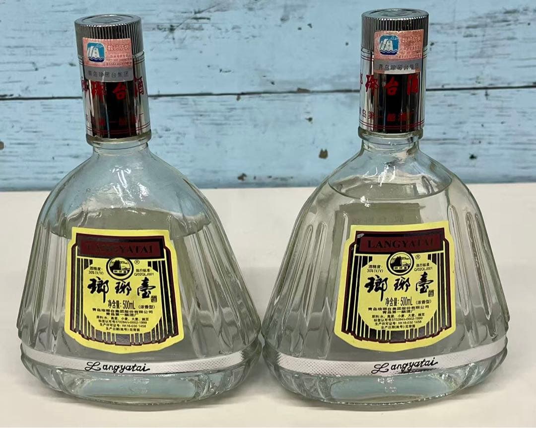 瑯琊台 500mlx2本セット　白酒　青島　中国酒　30% 未開栓保管品
