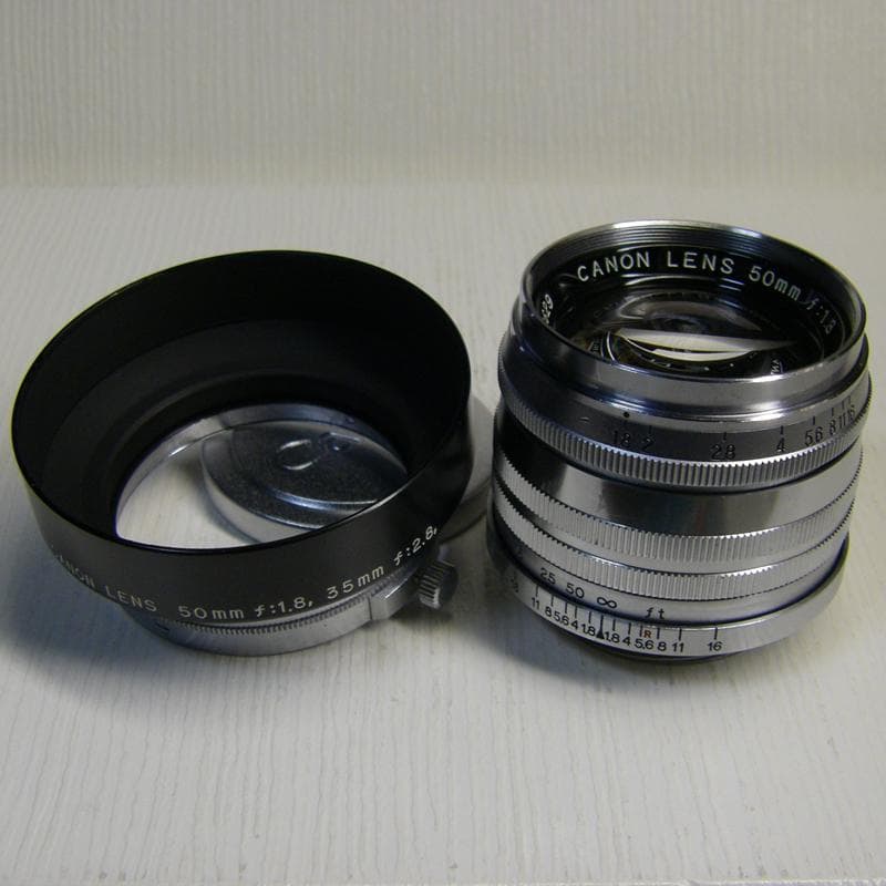 ライカＬマウント◎Ｃａｎｏｎ ５０／１．８ ＣＲ Ｗ／Ｈ