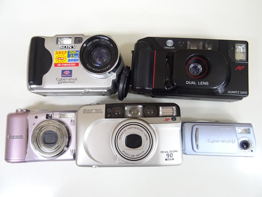ヒ*K様 天007 カメラ 5点 まとめ売り キャノン ミノルタ ソニー