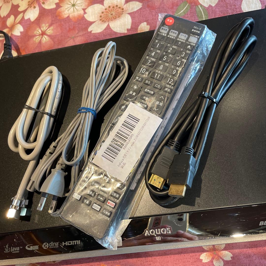 シャープ BD-W2700 12倍録 ２TB 新品BDリモ等付フル装備 完動品！