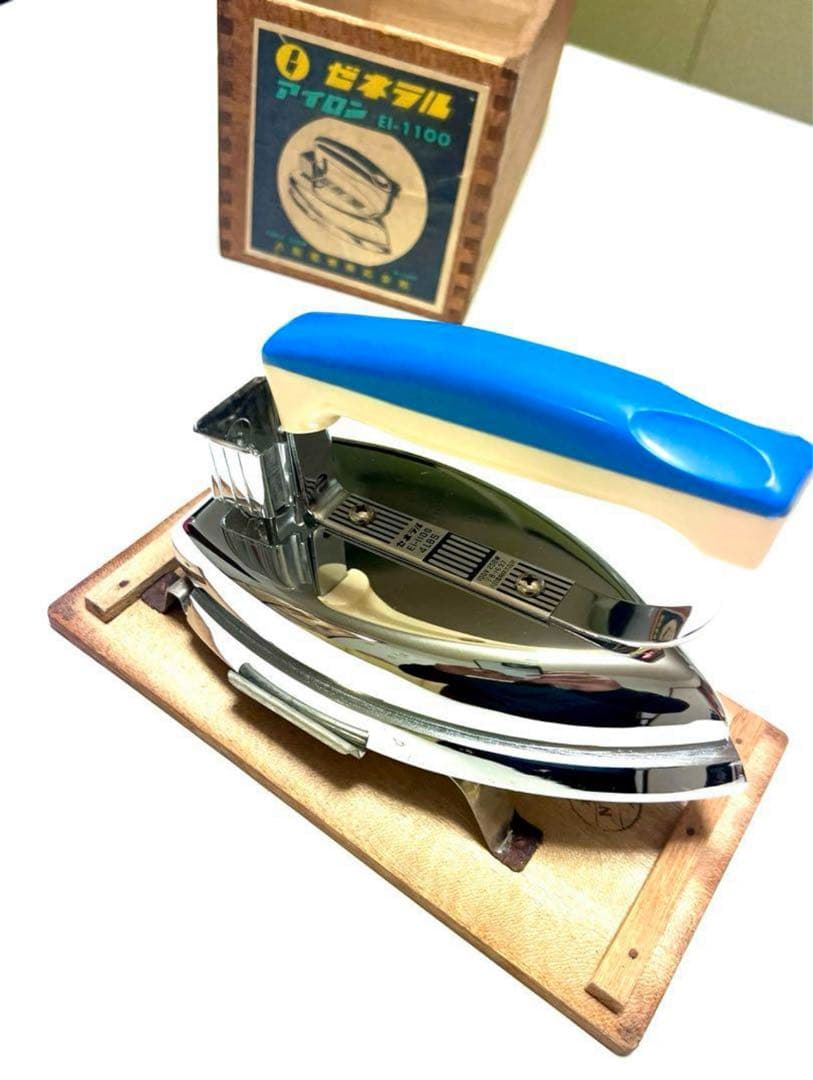 ゼネラル アイロン EI-1100 木箱付き Retrô