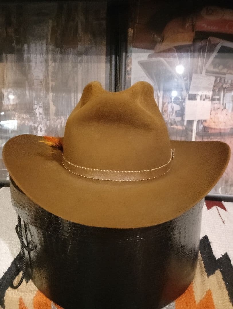 s*a様 ヴィンテージ　ステットソン4Xビーバーハット　ウエスタンハットJBSピ
